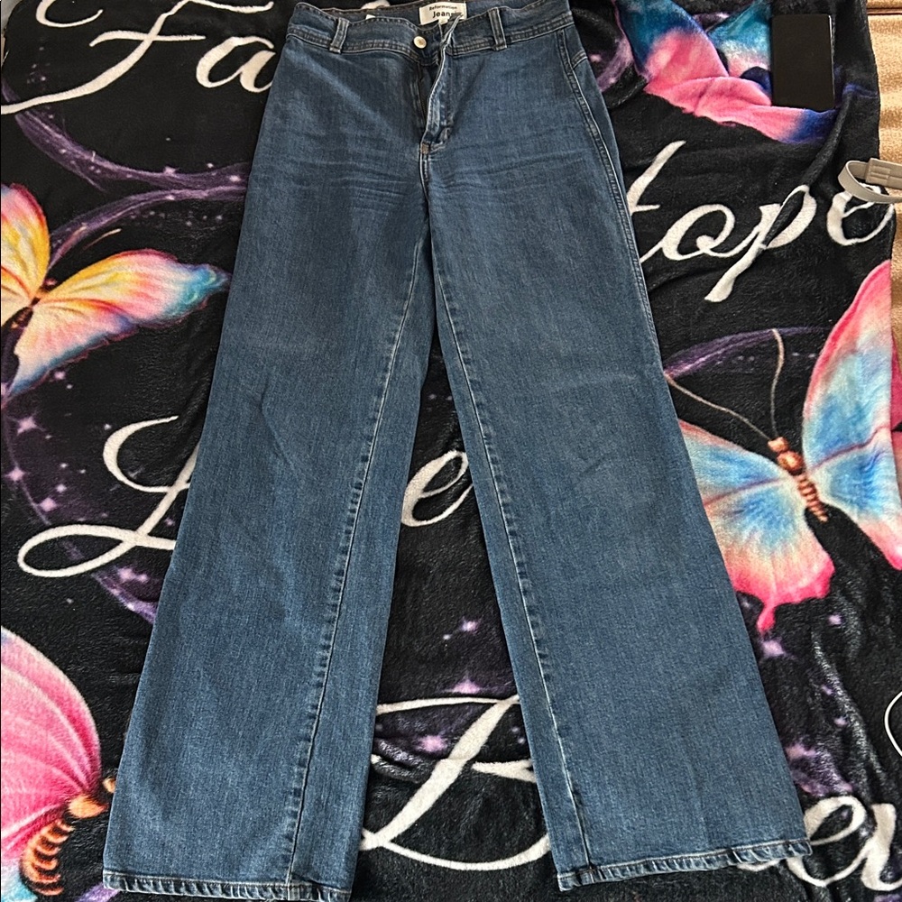 Reformation Dark Blue Flare Jeans
